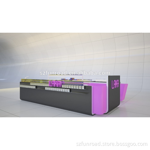 shopping mall nail bar kiosk shop furniture design